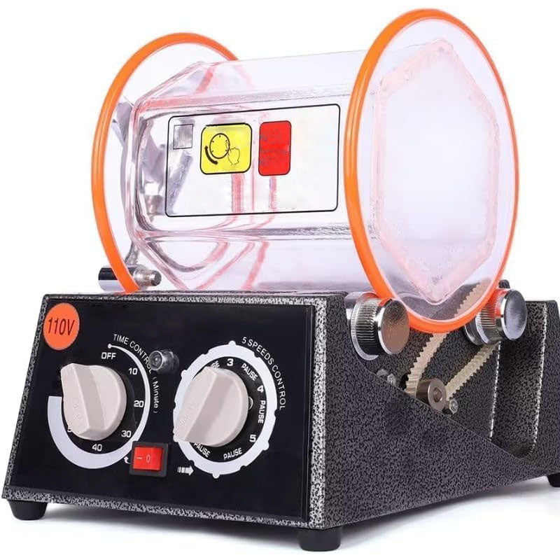 BowLift | Jewelry Polisher 6.6 Lbs Capacity Surface Polisher 45W Mini jewelry tumbler machine for Surface Polishing