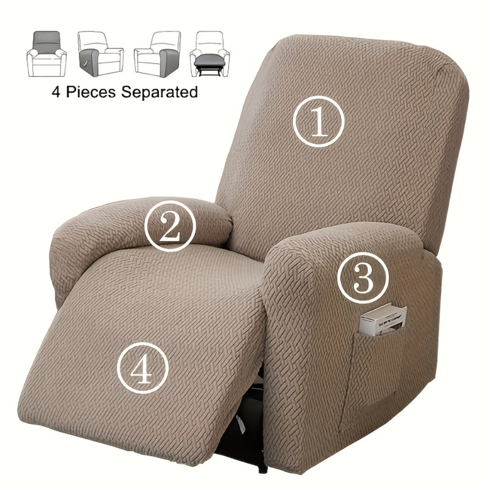 BowLift | Juno Fitted Recliner Chair Cover Soft Pocket