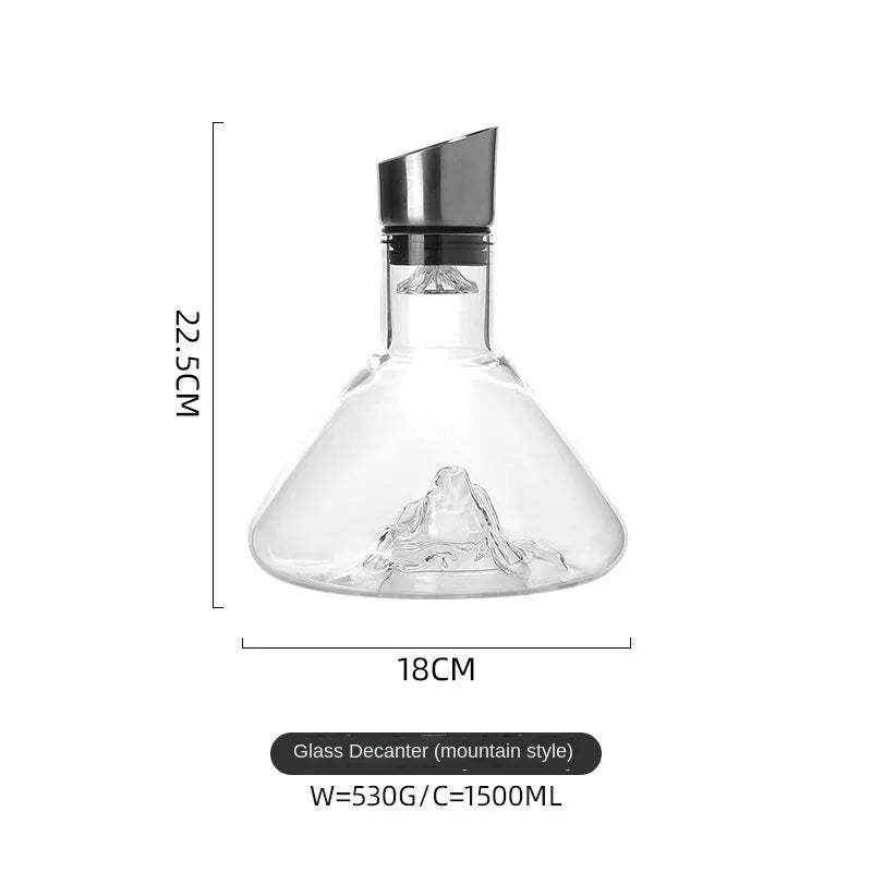 BowLift | Dreamy Mountain Premium Crystal Wine Decanter