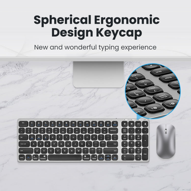 BowLift | K4500 Wireless Bluetooth Keyboard + Three-Mode Silent Charging Mouse Set