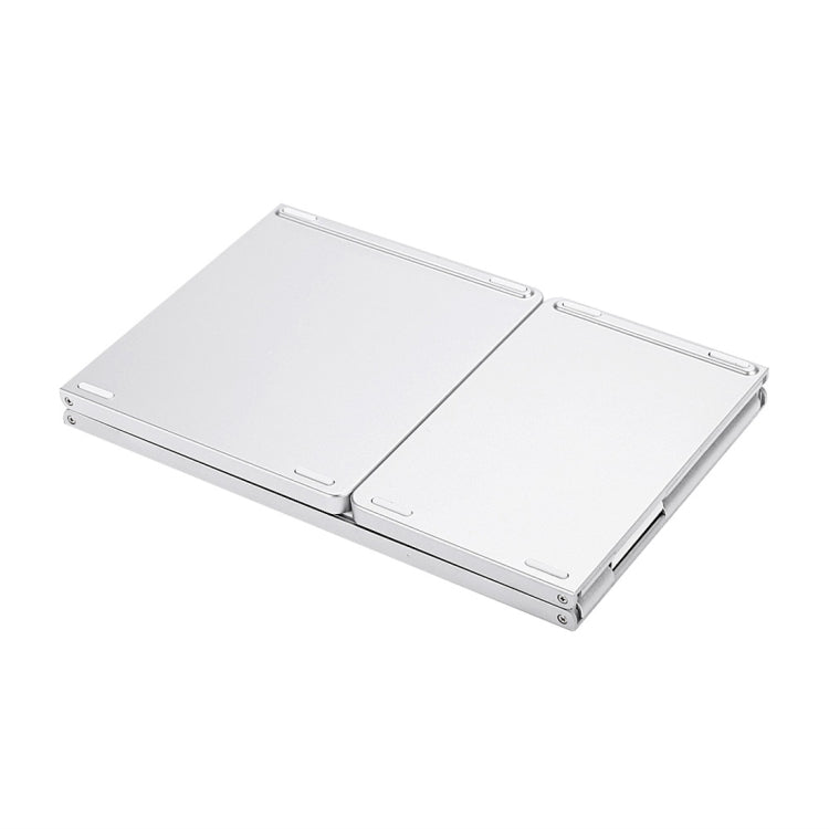 BowLift | B033 Rechargeable 3-fold foldable 64 Keys Bluetooth Wireless Keyboard with Touchpad (Silver)