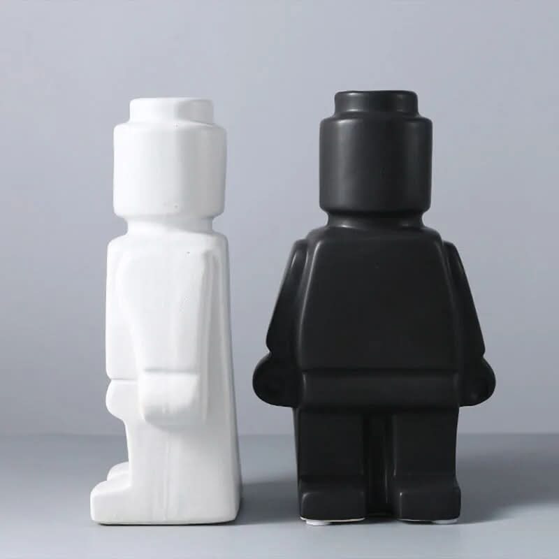 BowLift | Colorful Lego-Inspired Body Vase in Resin
