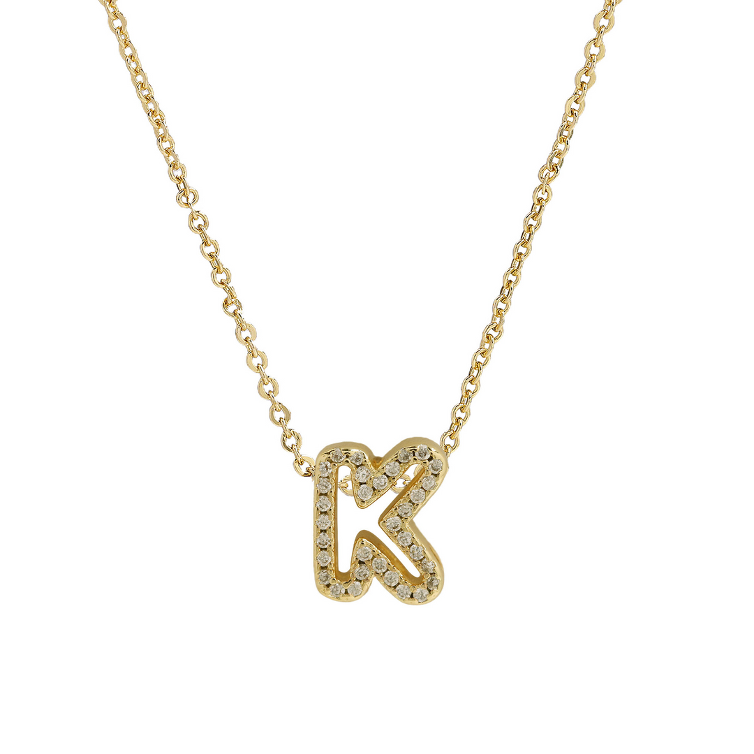 BowLift | Dazzling Diamond Initial Necklace