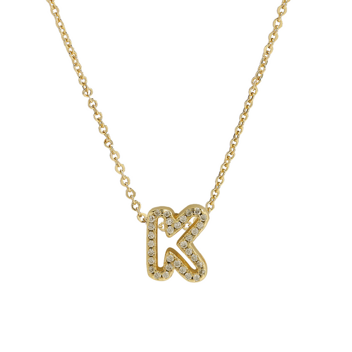 BowLift | Dazzling Diamond Initial Necklace