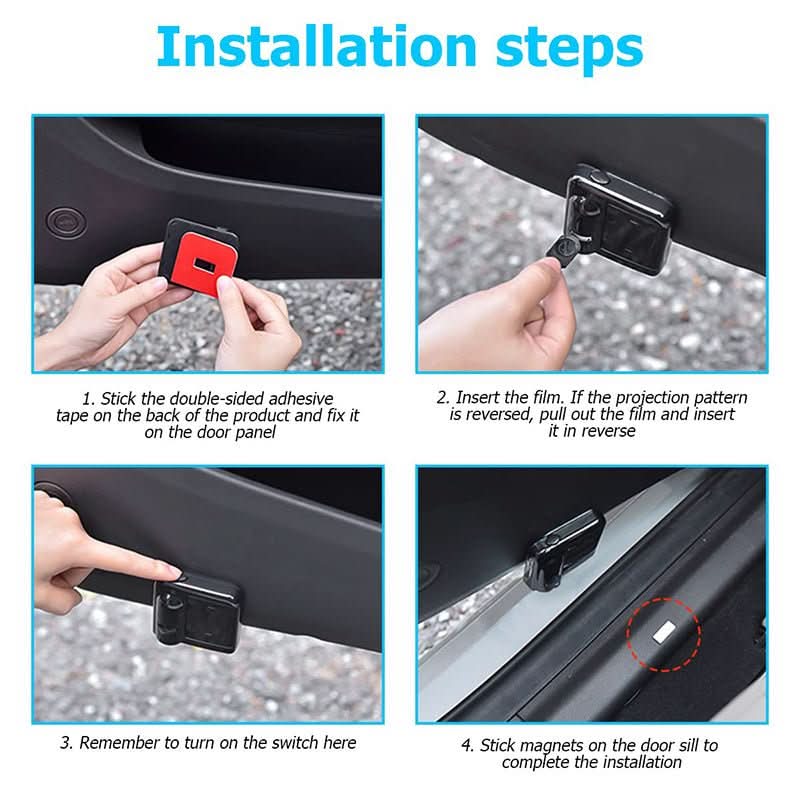 BowLift | Wireless LED car door light for brand projection