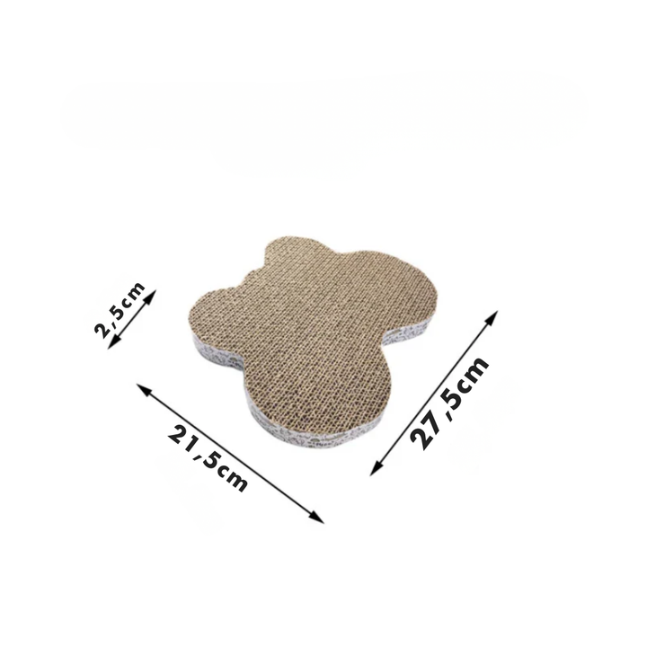 Scratching pad for cats made of corrugated cardboard reversible and furniture-friendly Bowlift