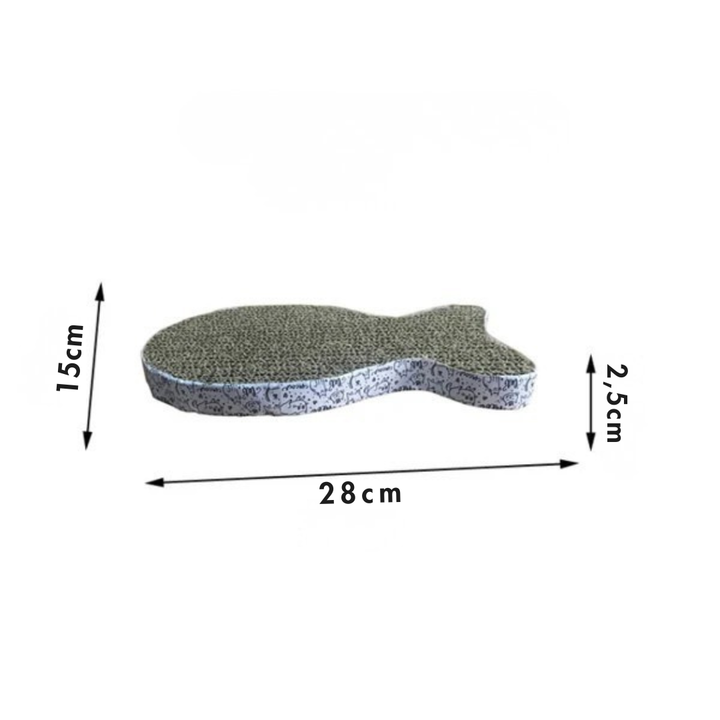 Scratching pad for cats made of corrugated cardboard reversible and furniture-friendly Bowlift