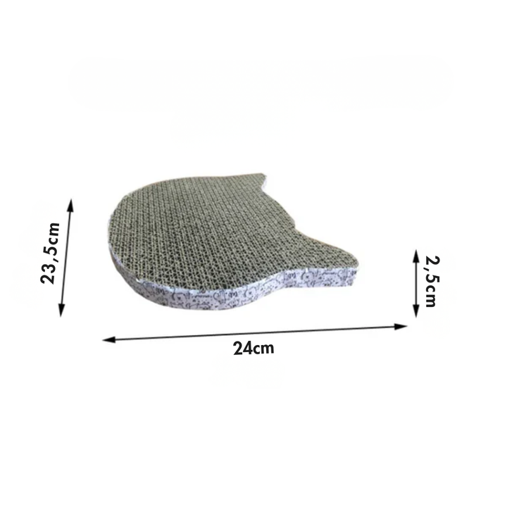 Scratching pad for cats made of corrugated cardboard reversible and furniture-friendly Bowlift