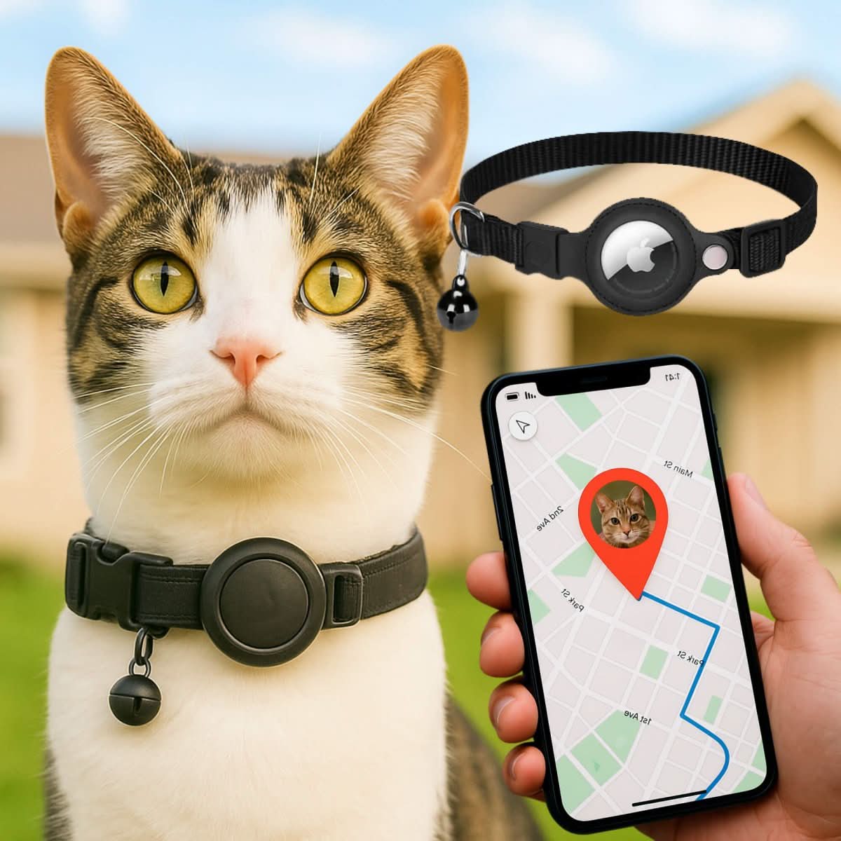 BowLift | GPS Collar for Cats with Reflective Design