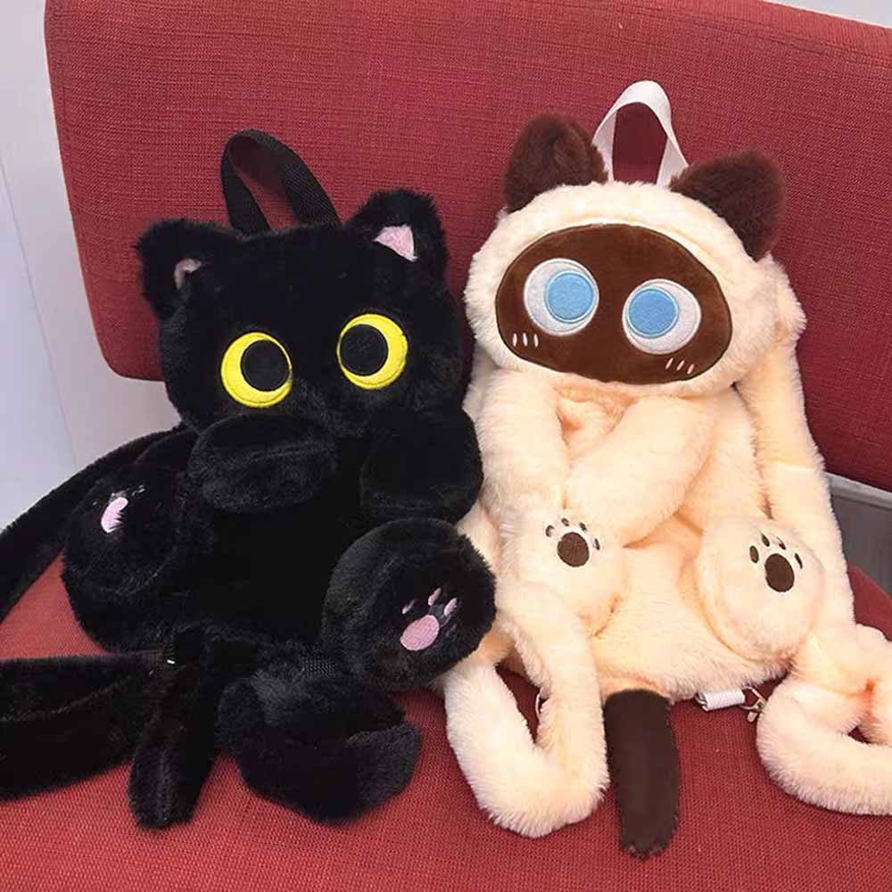 BowLift | Cute Cat Plush Backpack