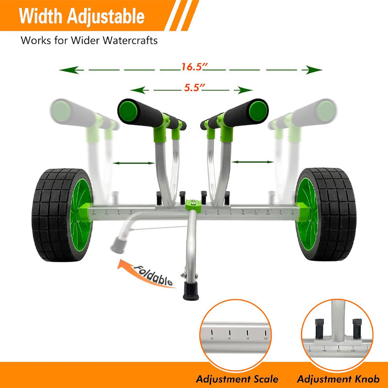 BowLift | Kayak Cart, Paddle Board Cart Kayak Trolley Canoe Trolley SUP Carrier
