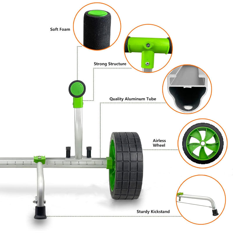 BowLift | Kayak Cart, Paddle Board Cart Kayak Trolley Canoe Trolley SUP Carrier