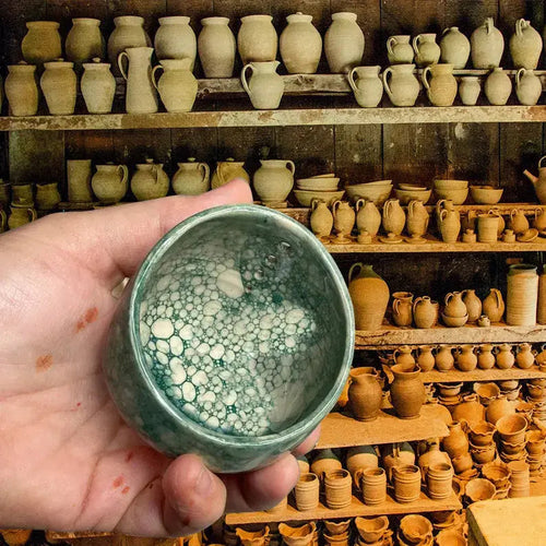 BowLift | Ceramic Herb Stripper with Rustic Artisan Charm