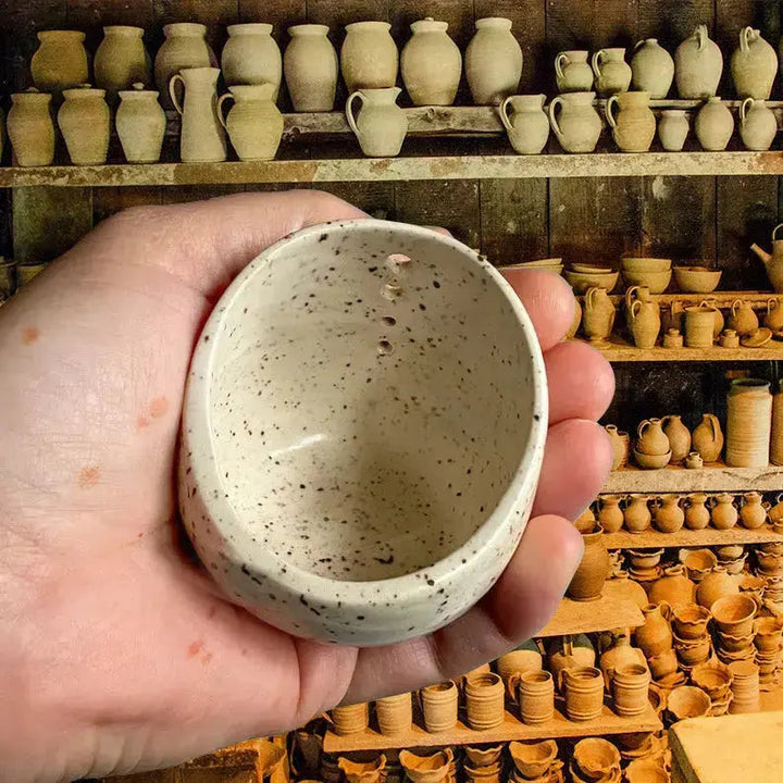 BowLift | Ceramic Herb Stripper with Rustic Artisan Charm
