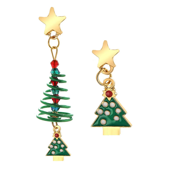 BowLift | Bellora Kerst Oorbellen – Goudrode Belvormige Oorbellen, Lichtgewicht & Feestelijke Sieraden voor Vrouwen en Meisjes