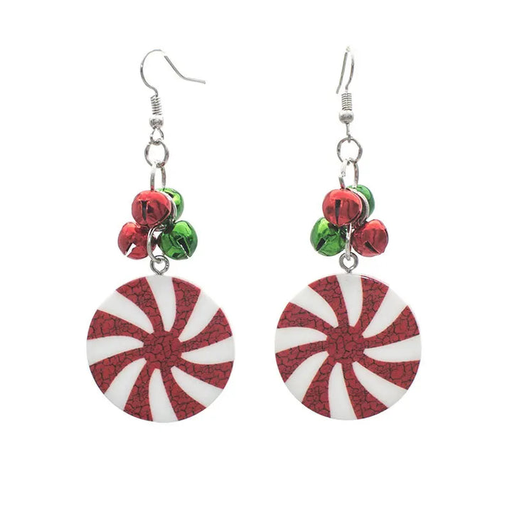 BowLift | Bellora Kerst Oorbellen – Goudrode Belvormige Oorbellen, Lichtgewicht & Feestelijke Sieraden voor Vrouwen en Meisjes