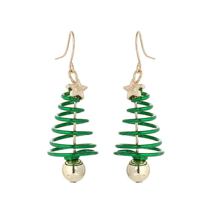 BowLift | Bellora Kerst Oorbellen – Goudrode Belvormige Oorbellen, Lichtgewicht & Feestelijke Sieraden voor Vrouwen en Meisjes