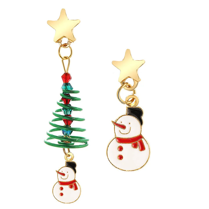 BowLift | Bellora Kerst Oorbellen – Goudrode Belvormige Oorbellen, Lichtgewicht & Feestelijke Sieraden voor Vrouwen en Meisjes