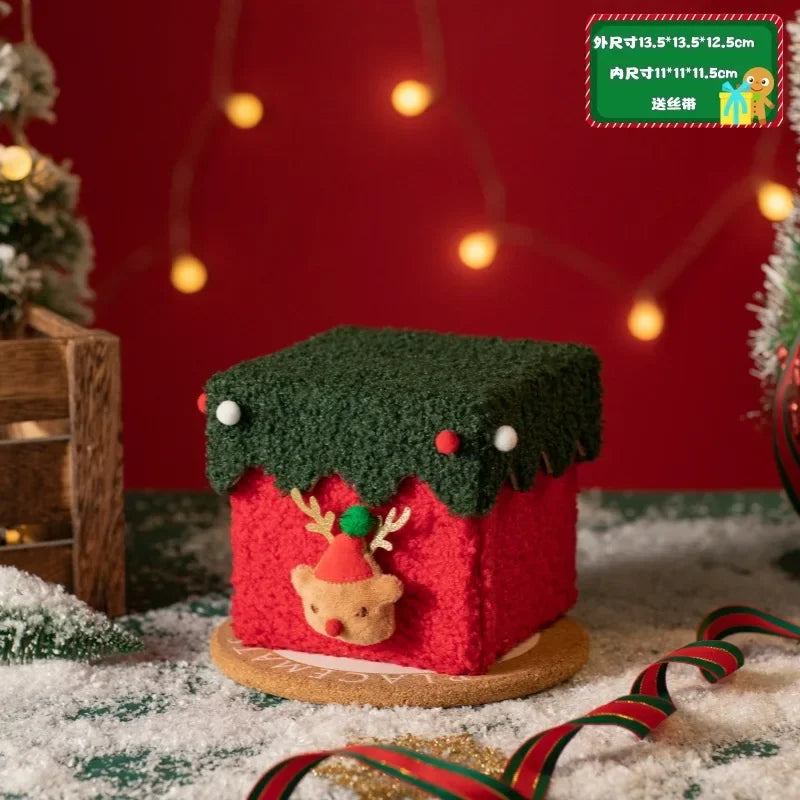 BowLift | Kerstcadeaudoos met Appelontwerp – Stevige Geschenkverpakking met Feestelijke Vorm