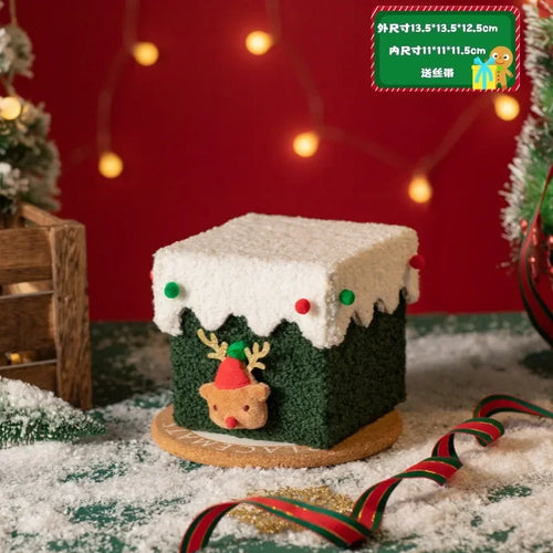 BowLift | Kerstcadeaudoos met Appelontwerp – Stevige Geschenkverpakking met Feestelijke Vorm
