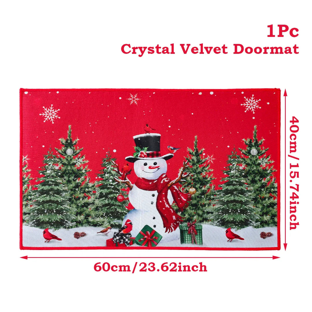 BowLift | Kerstmat met Kerstman – Feestelijke Deurmat voor Binnen en Buiten
