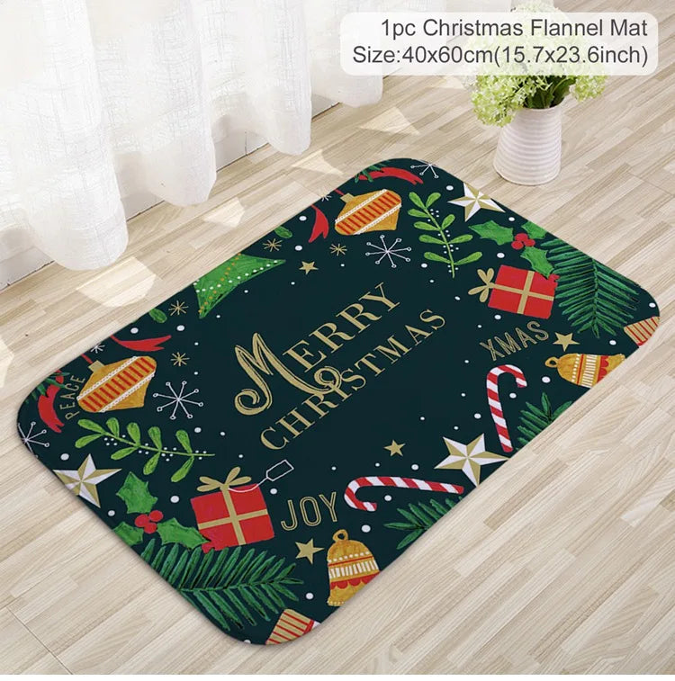 BowLift | Kerstmat met Kerstman – Feestelijke Deurmat voor Binnen en Buiten