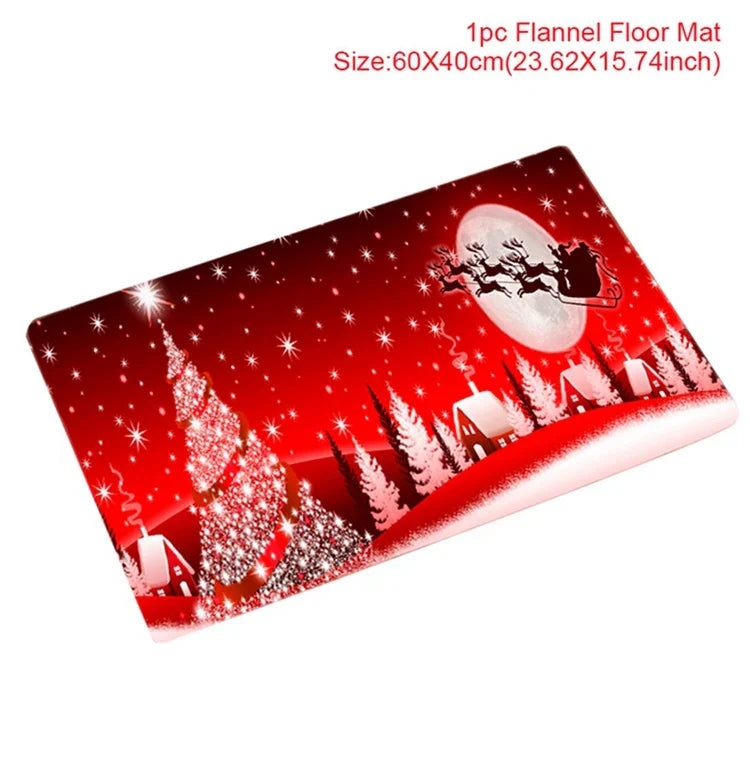 BowLift | Kerstmat met Kerstman – Feestelijke Deurmat voor Binnen en Buiten