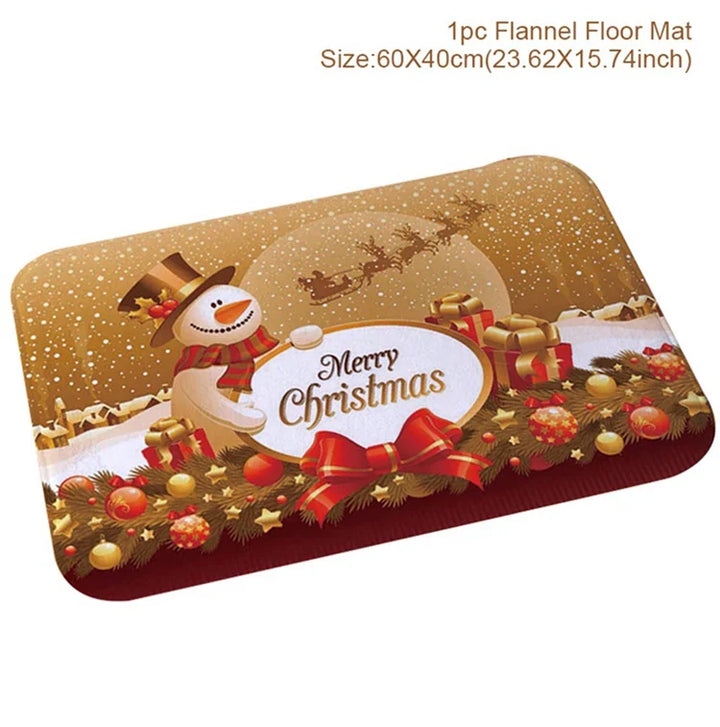 BowLift | Kerstmat met Kerstman – Feestelijke Deurmat voor Binnen en Buiten