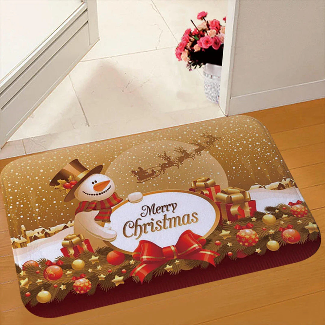 BowLift | Kerstmat met Kerstman – Feestelijke Deurmat voor Binnen en Buiten