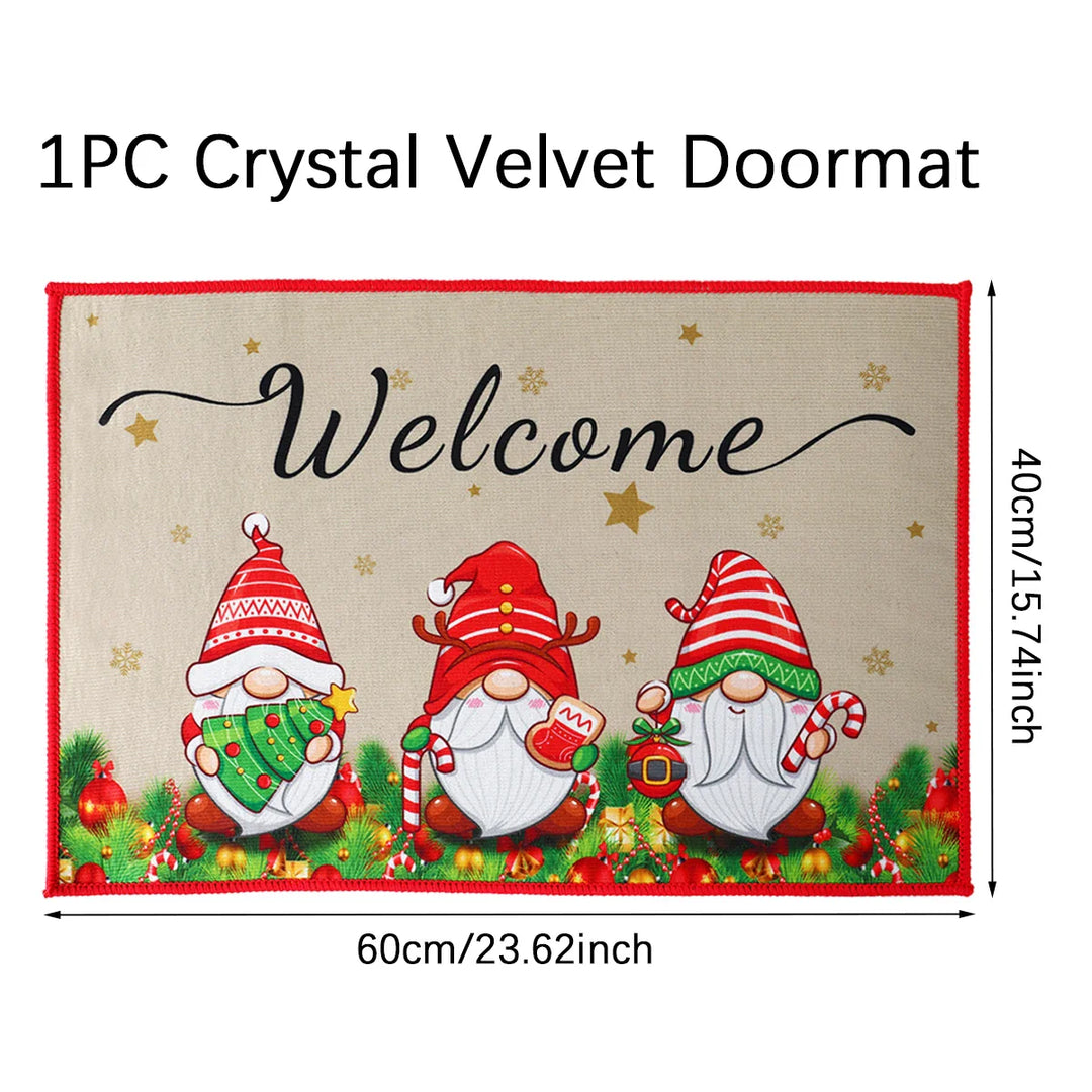 BowLift | Kerstmat met Kerstman – Feestelijke Deurmat voor Binnen en Buiten