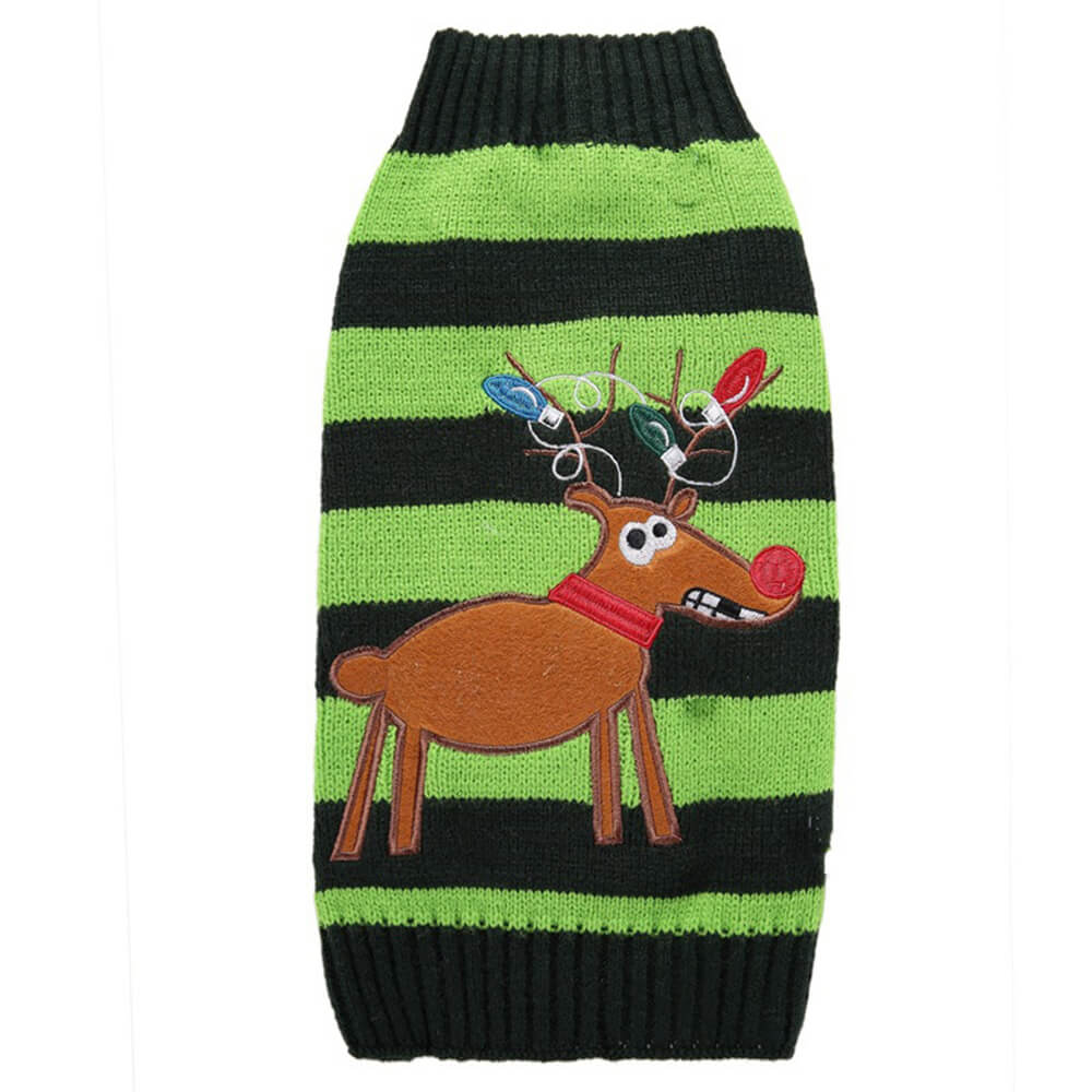 BowLift | Christmas Sweater for Dogs - Festive Reindeer with Various Prints