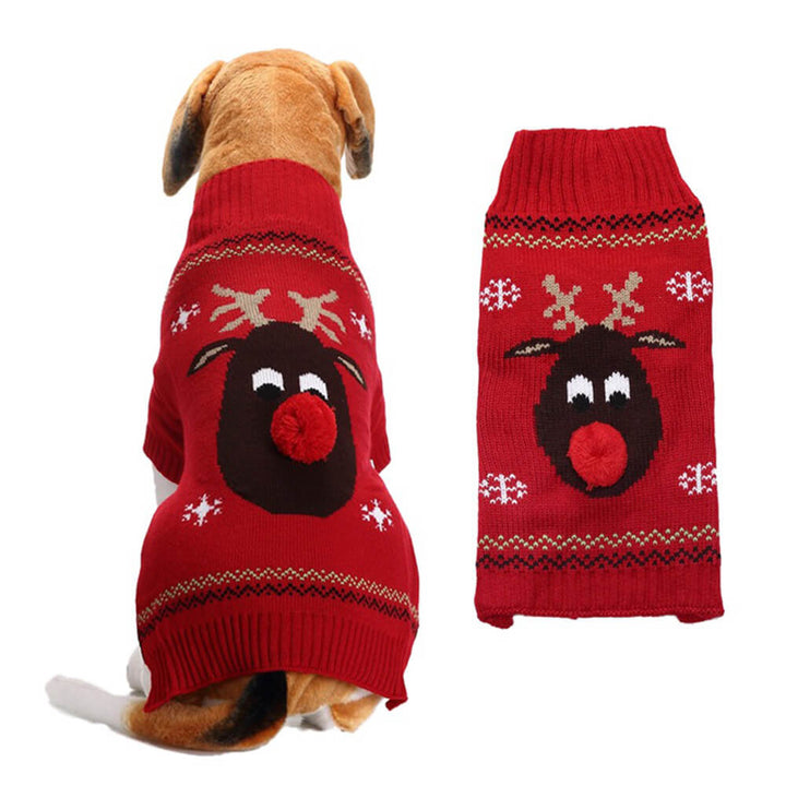 BowLift | Christmas Sweater for Dogs - Festive Reindeer with Various Prints