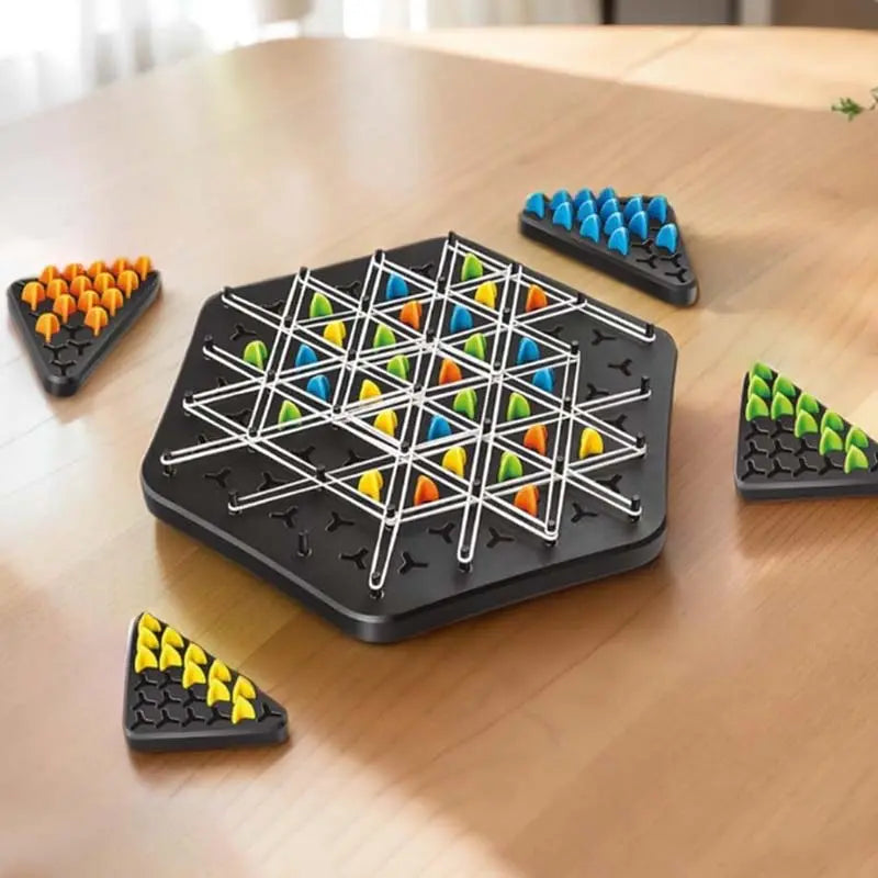 BowLift | Chain Triangle Strategy Game – elegant thinking game for 2–4 players