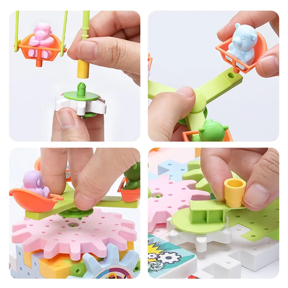 BowLift | Kids Motorized Gear Building Blocks — Creative STEM Toy Set