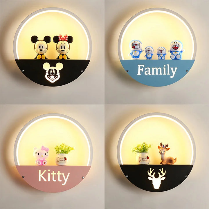 Wall light children's room – Creative LED night light wall lamp with bracket | Bowlift