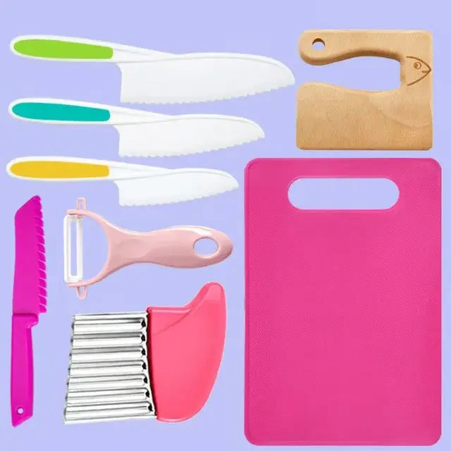BowLift | Child-friendly kitchen set with knife, peeler & board