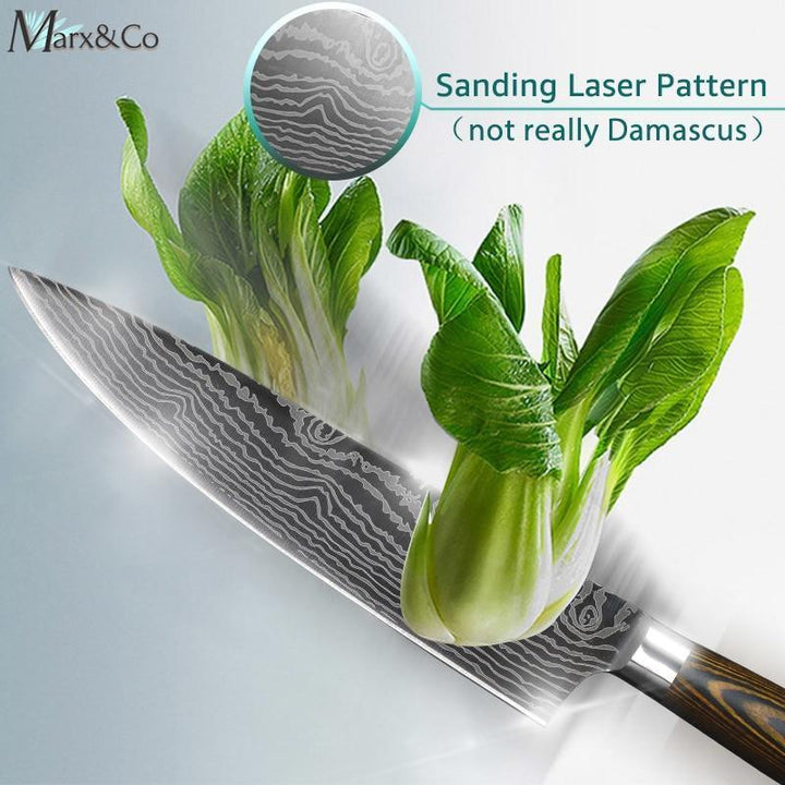 BowLift | Santoku Japanese Professional Chef Knife 8 inch High Carbon Stainless Steel