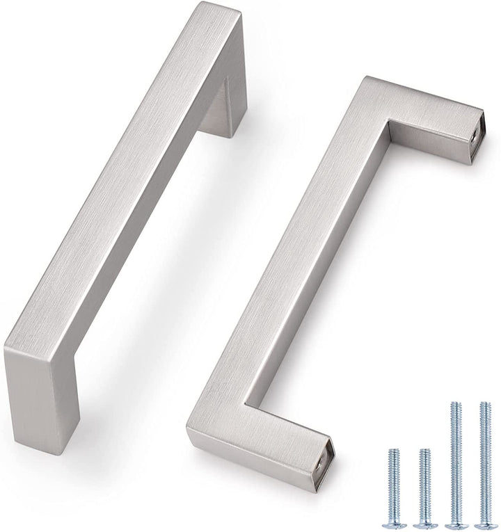 BowLift | Kitchen cabinet pulls brushed nickel stainless steel cabinet handles