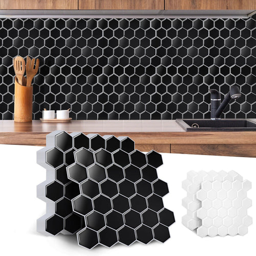 Self-adhesive tiles 10-piece set hexagon | Bowlift