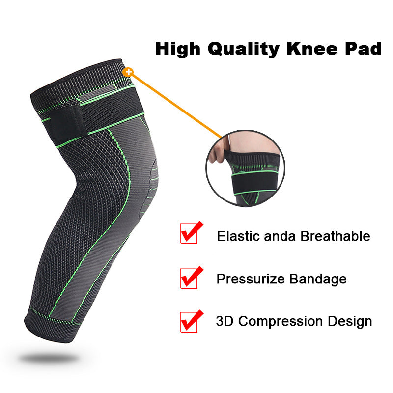 BowLift | Knitted Bandage Compression Sports Lengthened Basketball Football Knee Pads