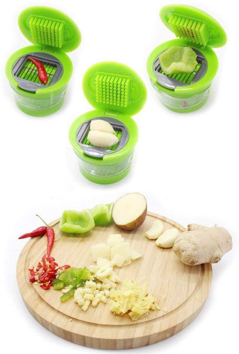 GarlicPress Pro - Compact Garlic Press with Reservoir Bowlift