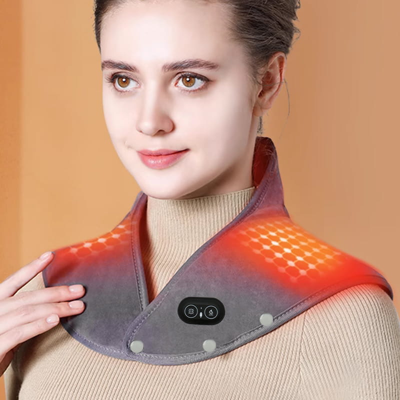 BowLift | Electric Blanket with Heating and Vibrations – Ergonomic Blanket for Neck and Shoulders