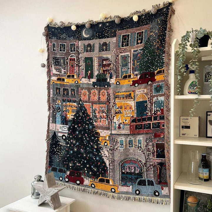 BowLift | Christmas Blanket with Nutcracker, Soft Fleece, Perfect for Decoration and Winter Evenings