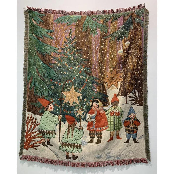 BowLift | Christmas Blanket with Nutcracker, Soft Fleece, Perfect for Decoration and Winter Evenings