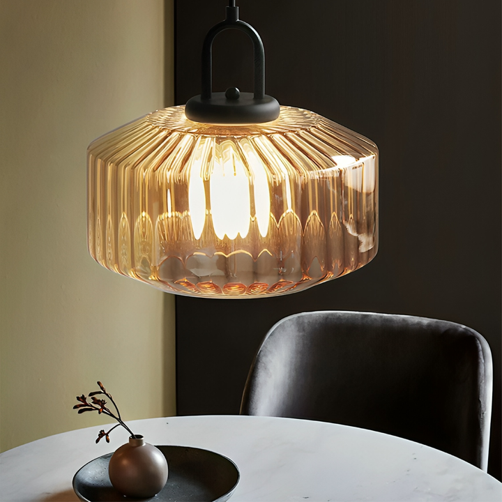 BowLift | Colorful Hanging Glass Lamp with Adjustable Height – Ideal for Dining Room and Kitchen