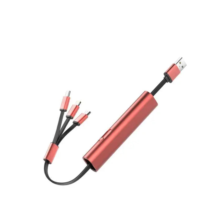 BowLift | Compact 3-in-1 Fast Charging Cable with Lightning, Micro, and Type-C Connector