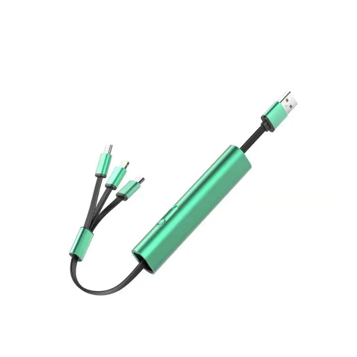 BowLift | Compact 3-in-1 Fast Charging Cable with Lightning, Micro, and Type-C Connector