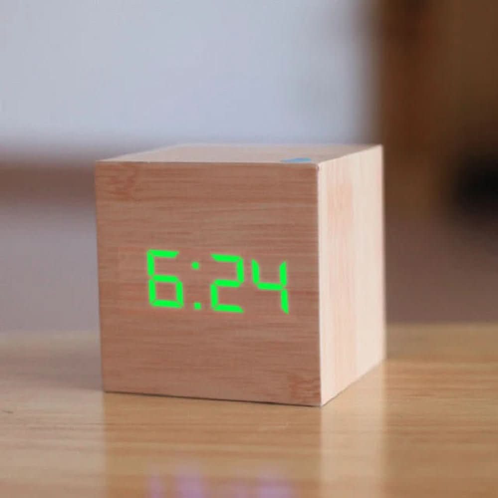 BowLift | Compact mini LED digital alarm clock for stylish rooms
