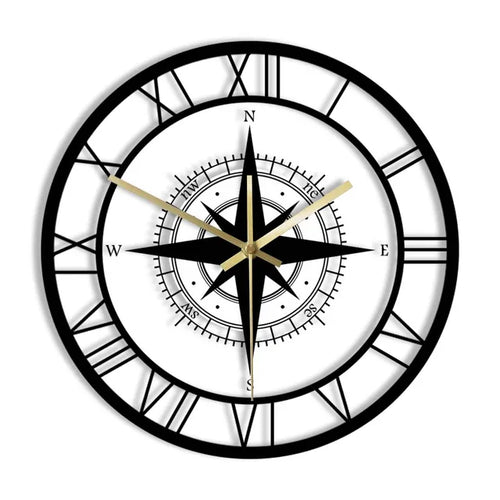 BowLift | Nautical Compass Wall Clock