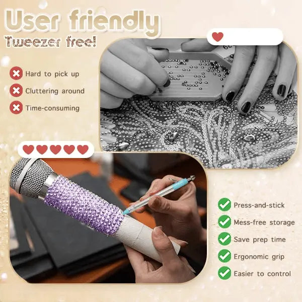 BowLift | Complete set for DIY diamond painting with pen